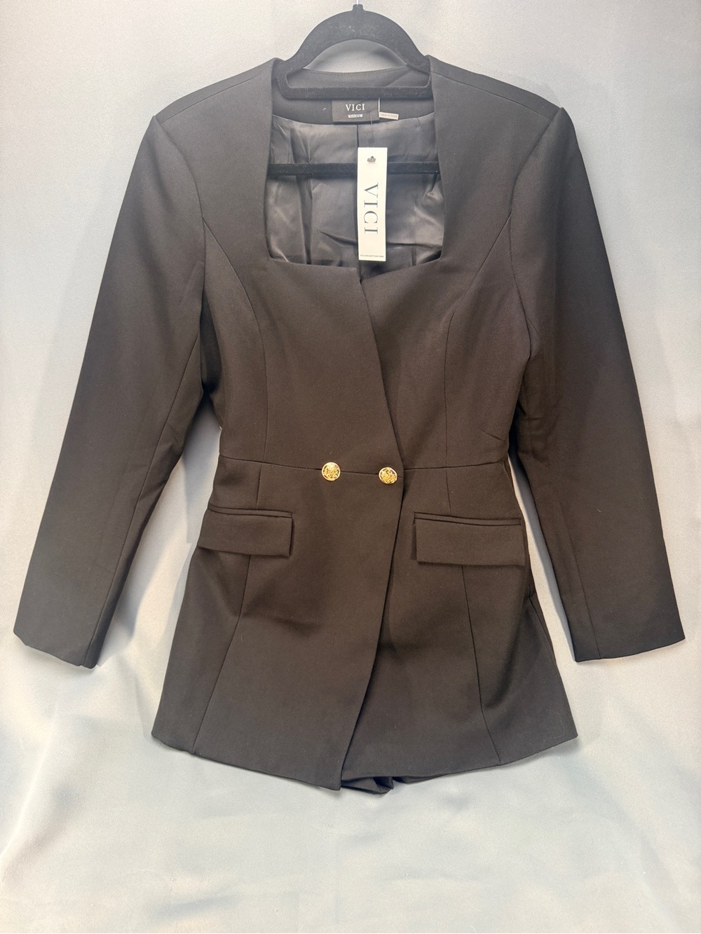 VICI Women's Black Blazer Romper - NWTs